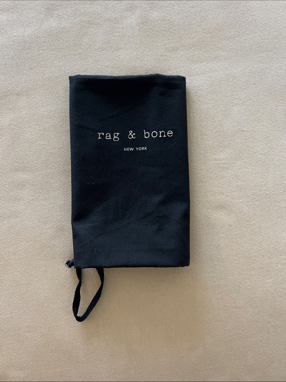 rag & bone Black Drawstring Dust Bag